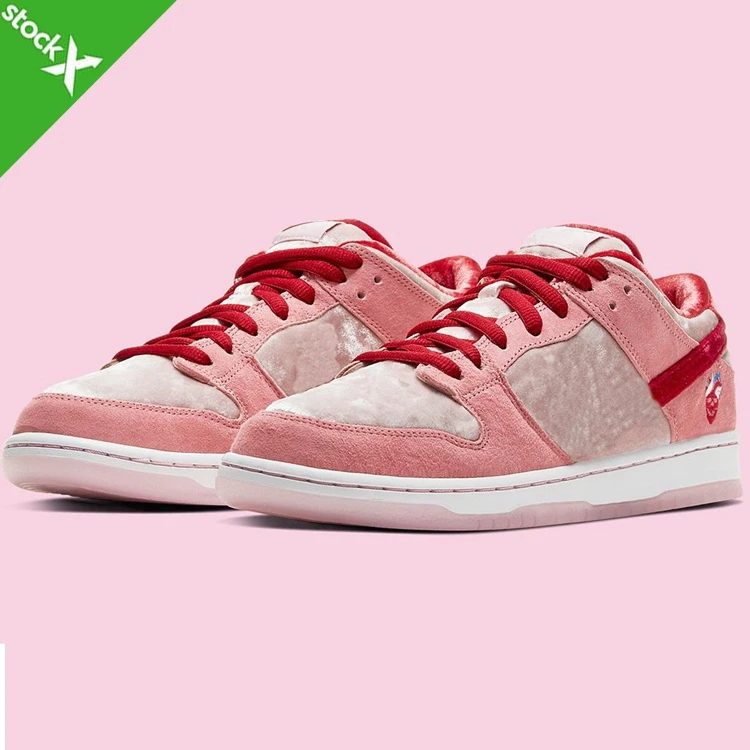 

SB low design brand sport shoes for women pink Valentine's Day Trainers Sneakers