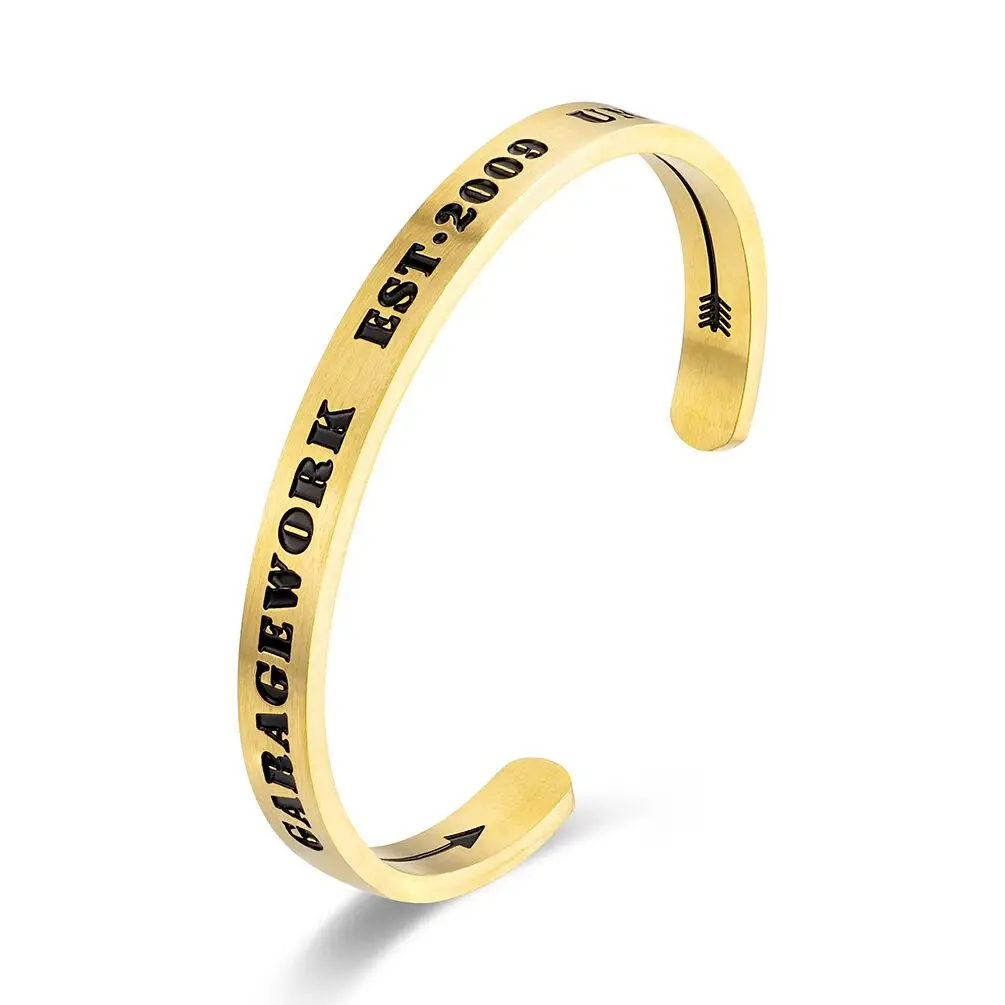 

new product ideas 2021 Qings 18k 14k gold bangle bracelet