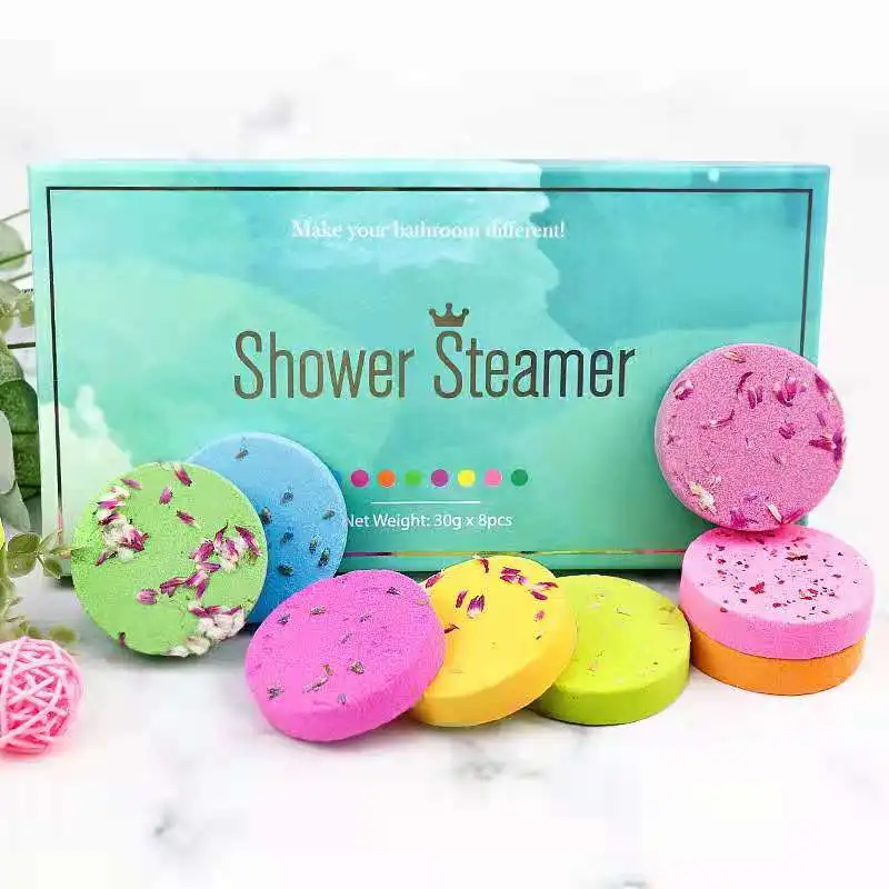 

2021 Hot Sell Private Label Customized Natural Organic Shower Steamer Aromatherapy Set
