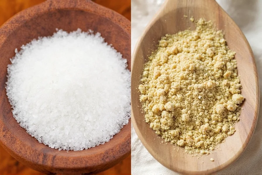 Glass jar filled with garlic powder
