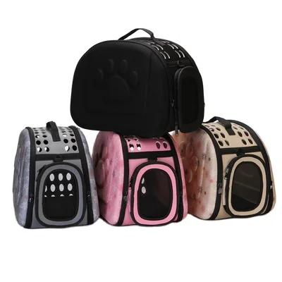 

Dog Carrier Bag Portable Cats Handbag Foldable Travel Pet Bag Puppy Carrying Pet Bags, Pink,champagne,gray,black