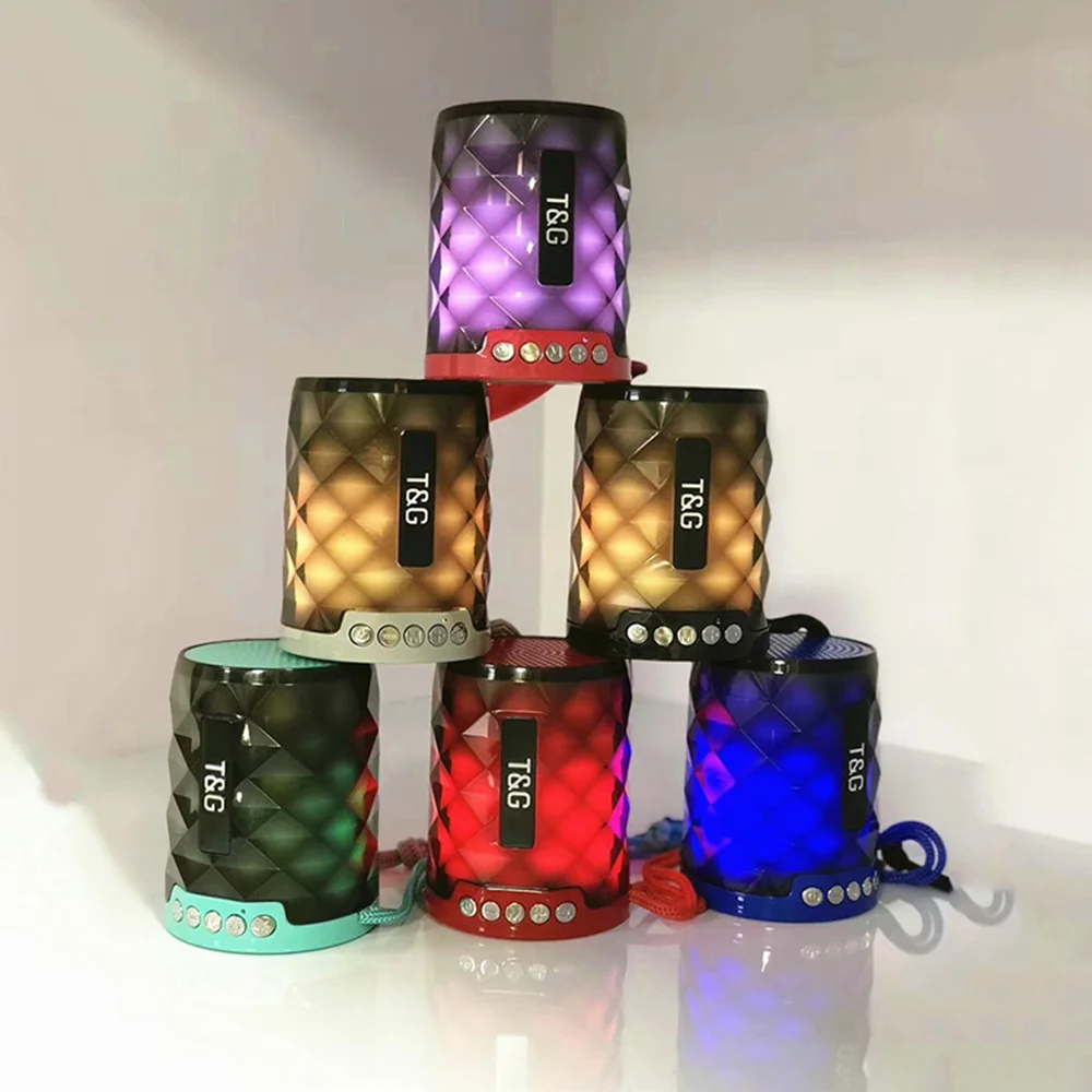 Portable Mini Colorful Flash LED Light Handsfree Sport Waterproof Wireless Speaker Support Calling TF Card USB Disk - ANKUX.COM
