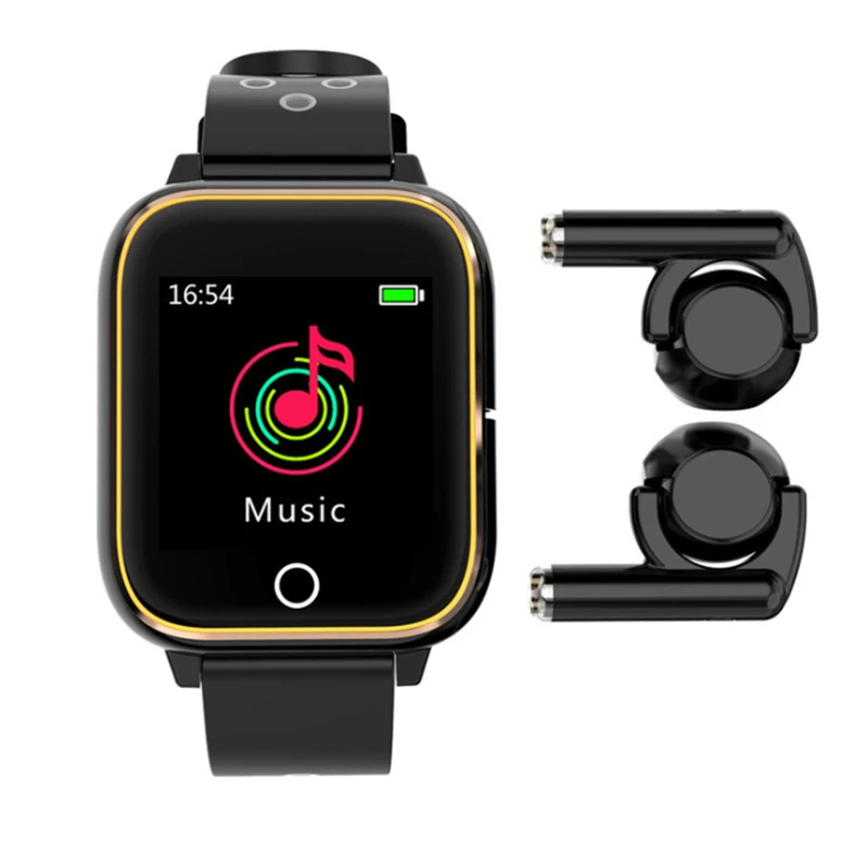 

drop shipping M6 Smart Watch Earphone Smartwatch 2 in 1 Heart Rate Blood Pressure Sport Smart Bracelet For IOS Android