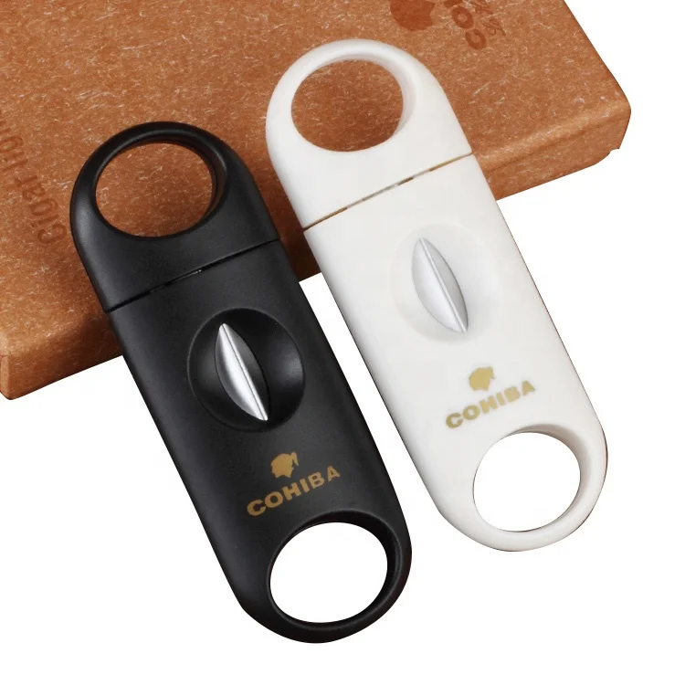 

Genesis best selling small MOQ fast delivery cohiba cigar v-cutter, Black /white