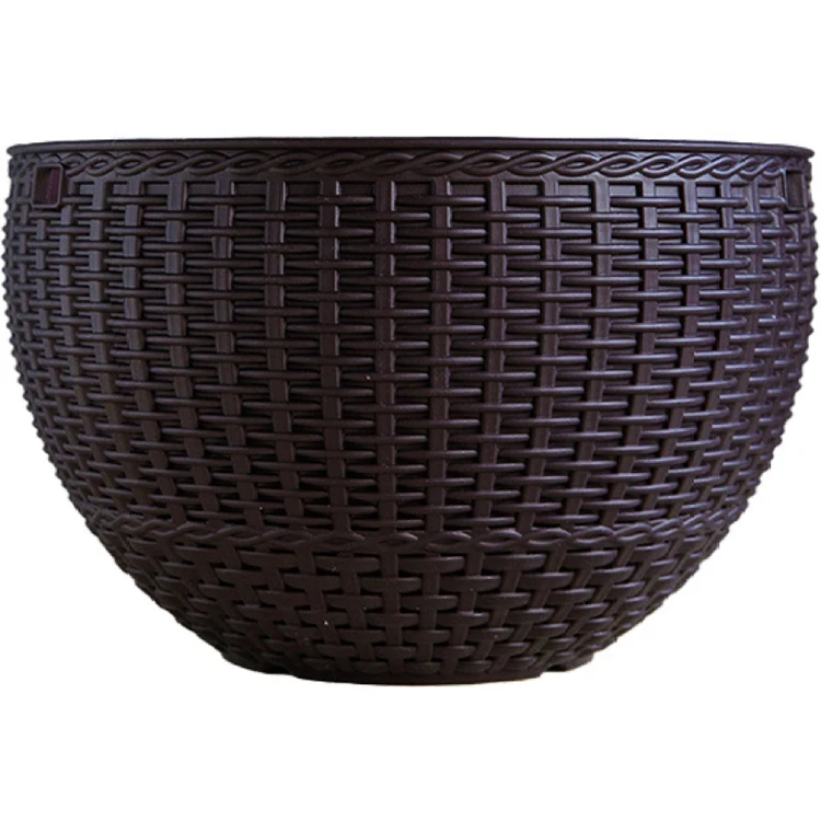 

Round Basket Hanging Planter,Hanging Basket Plant Pot with Chain for Indoor Outdoor Plants Use, As shown