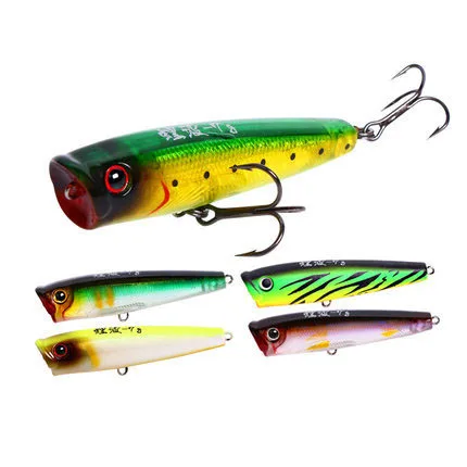 

Popper Lure  top water popper fishing lure, 6 colors