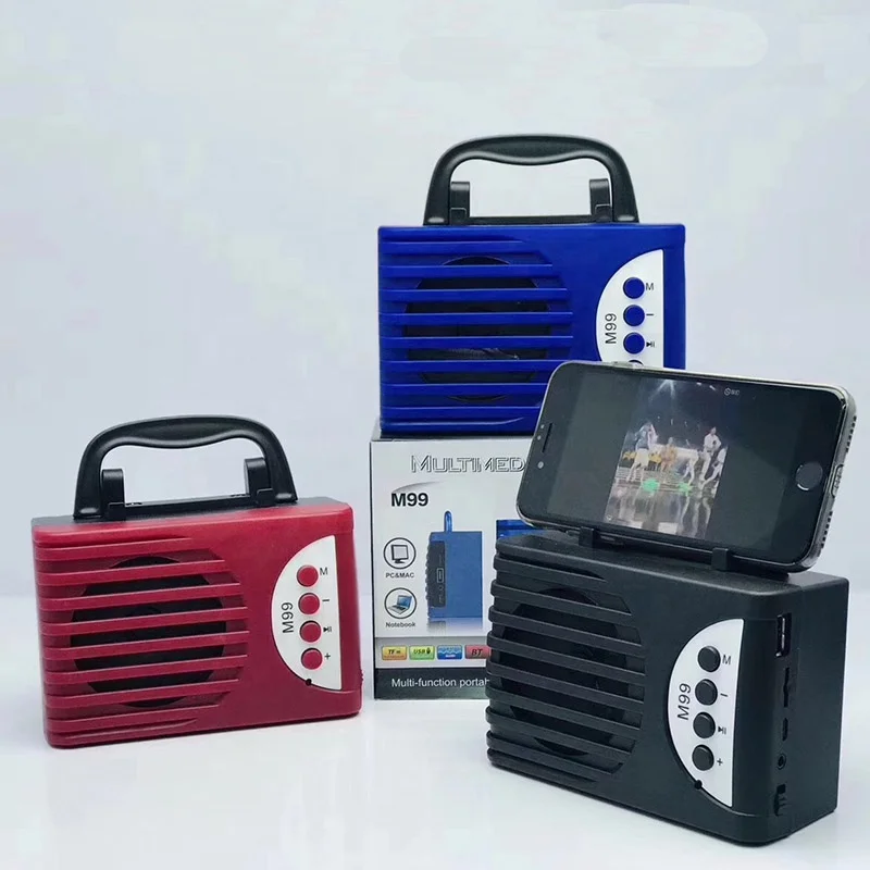 

M99 parlante portatil dj sound box wireless loudspeaker portable boombox mini blue tooth outdoor speaker with stand