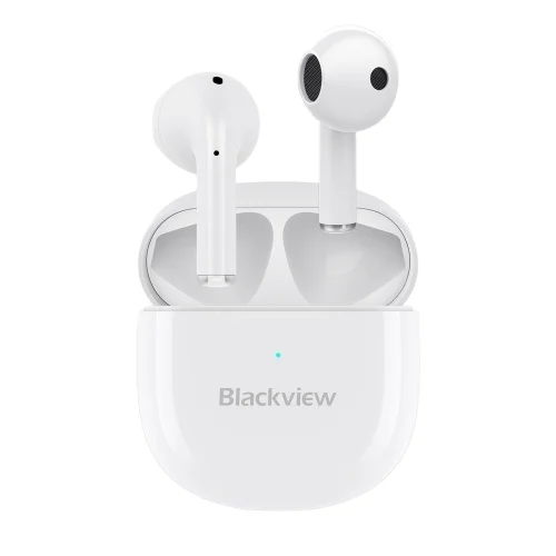 

2022 Hot Sale Wireless Earphone for Blackview T0003 AirBuds 3 Voice Assistant IPX7 Waterproof Touch Earphone with Charging Box, White