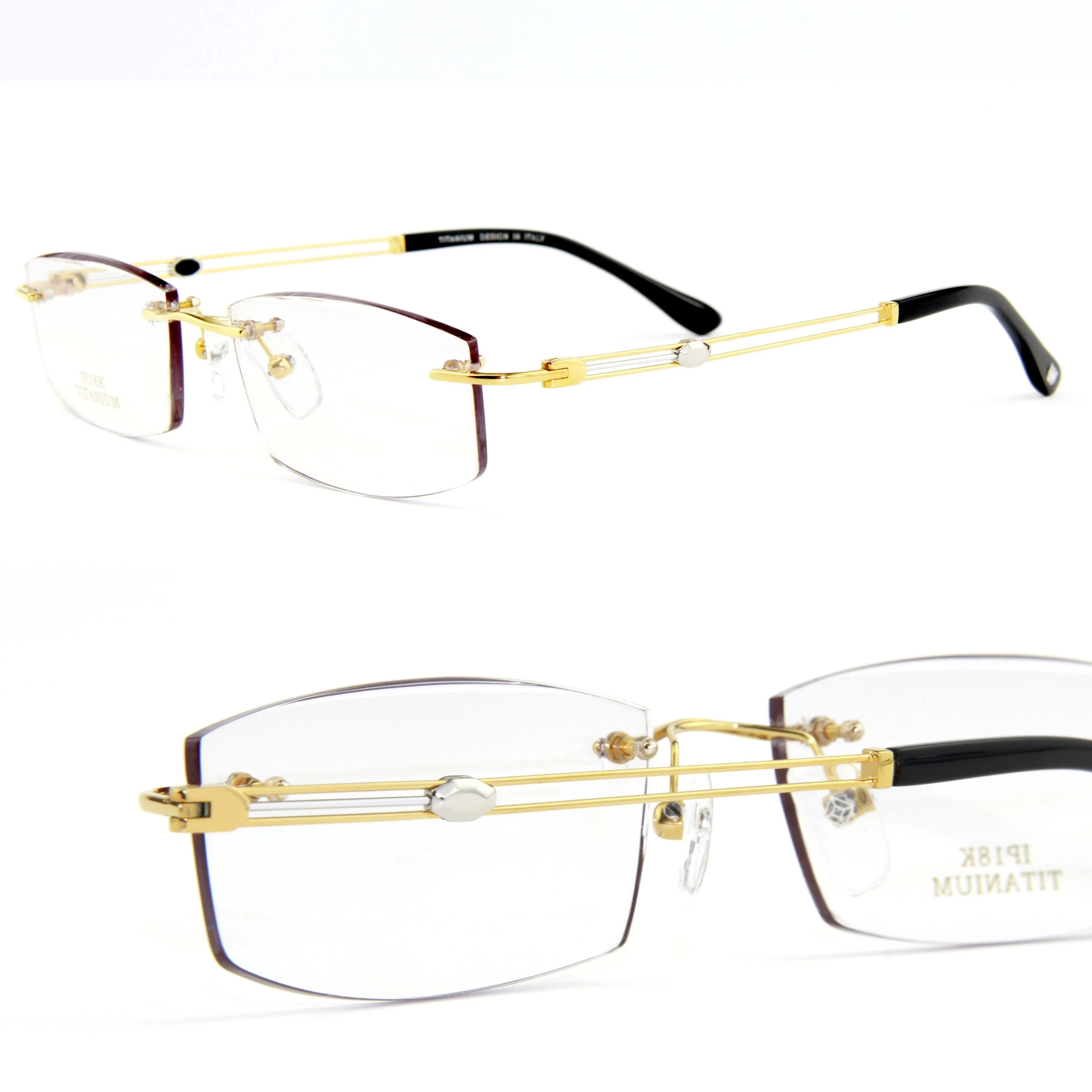 

Metal Optical Eyeglasses18k gold glasses frame Women Men Alloy Material Lightweight Spectacle Frame Lens Vintage Eye, 3colors