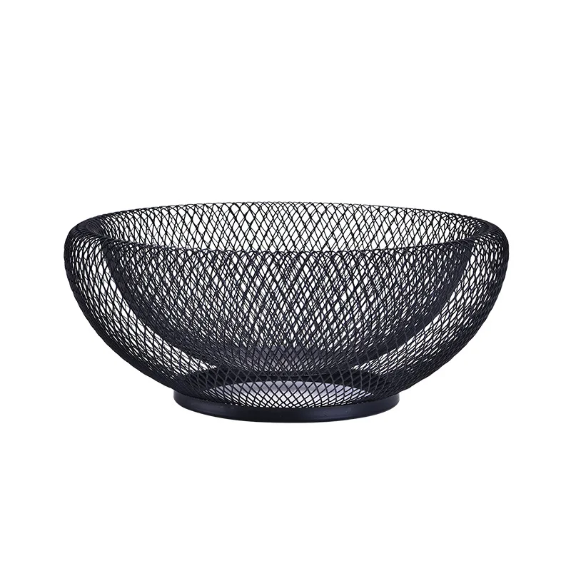 

Nordic creative style double-layer iron fruit basket modern living room household fruit plate dried fruit candy receiving basket, Picture