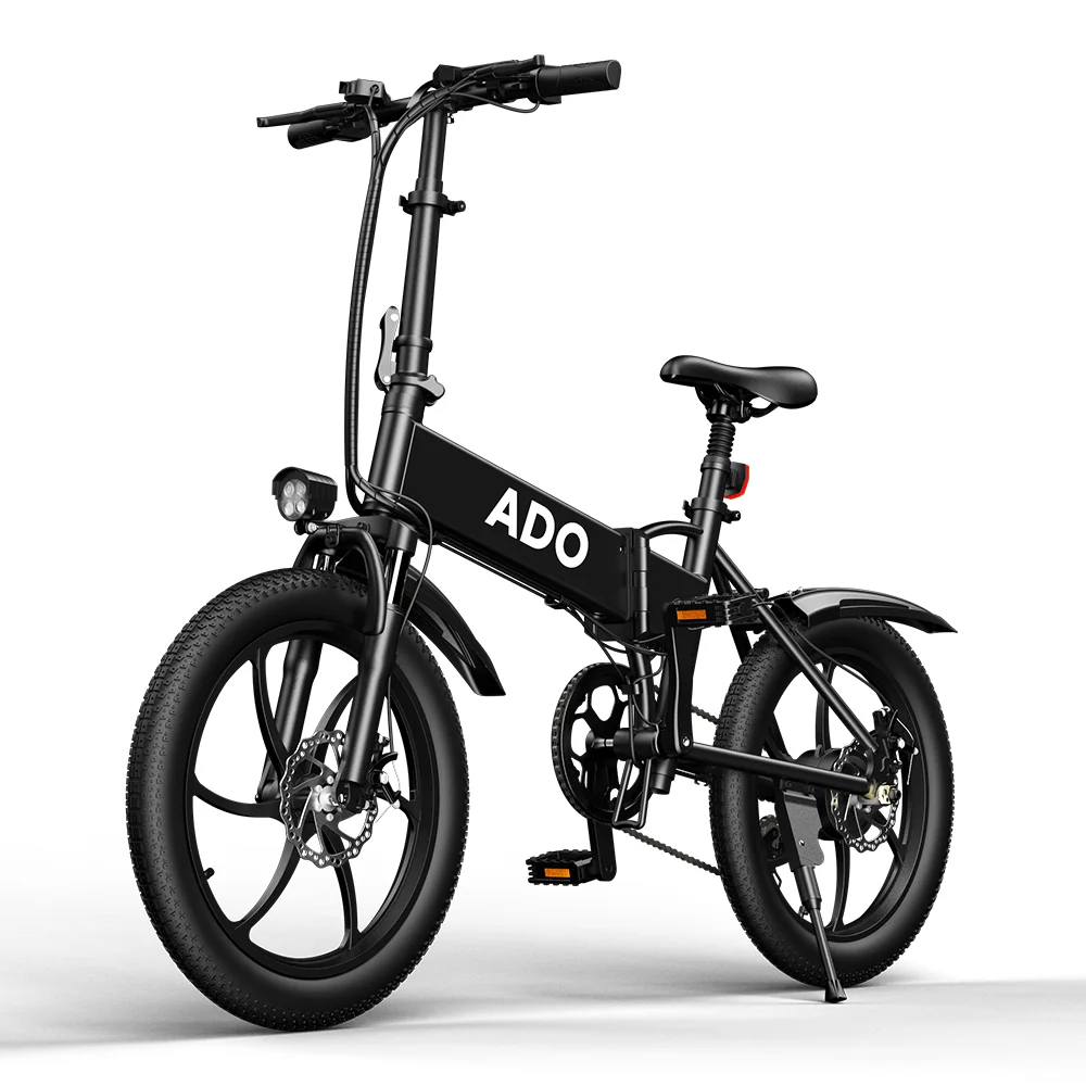 

ADO A20 350W frame lithium battery folding e bike ADO exercise electric bicycle bike road mountain city bike, White and black