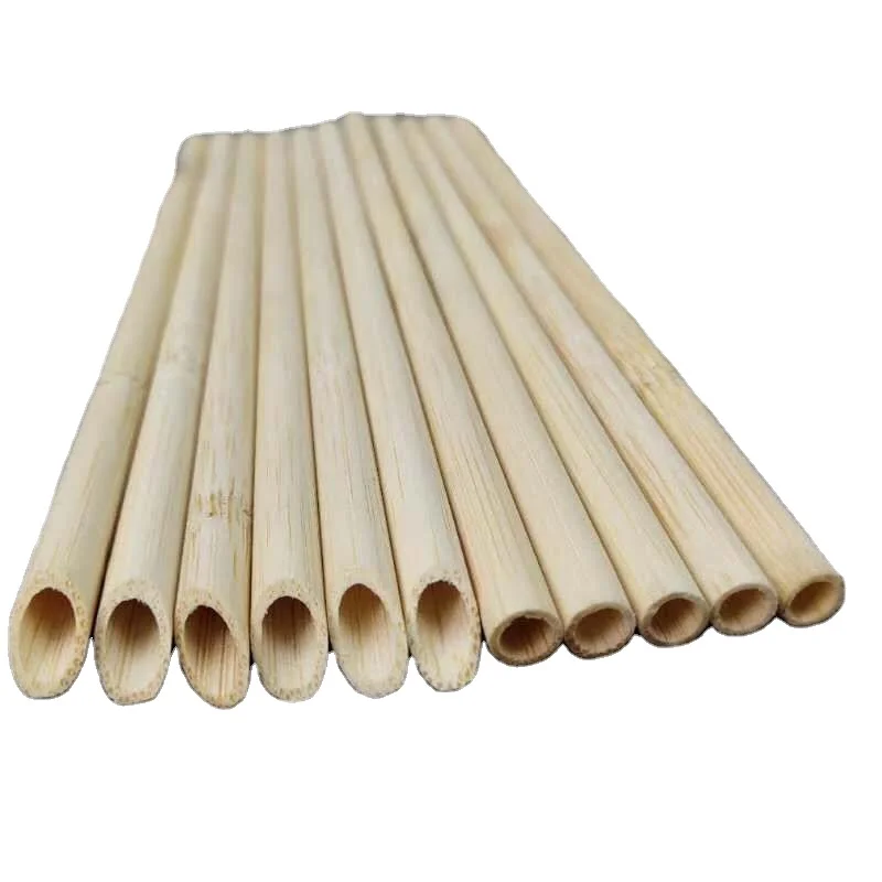 

Biodegradable Restaurant green Bamboo Drinking Straw bamboo setLong smoothie Disposable bamboo straw drinkingbamboo straws set