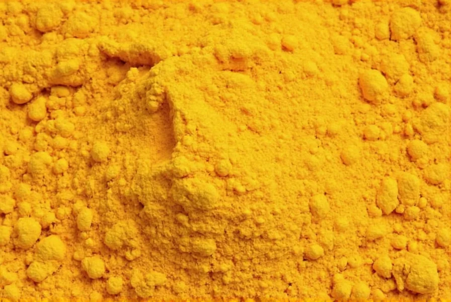 Fresh turmeric root next to ground turmeric powder showing comparison