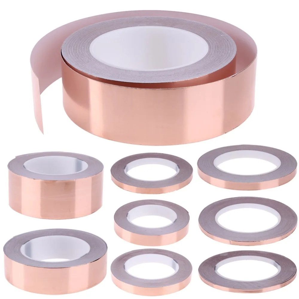 Copper Foil Adhesive Tape,99.90% Pure Double Conductive Copper Tape ...