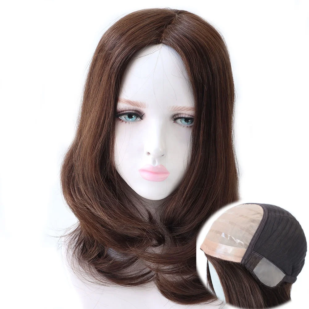 

Stock Silk top Jewish kosher Wig,made of European /Chinese Cuticle Remy Hair for women