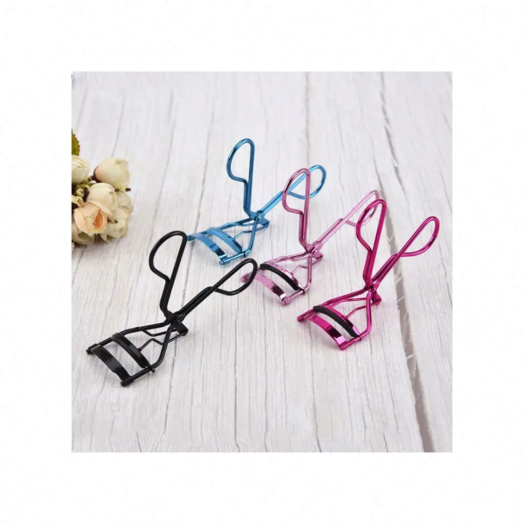 

Black Stainless Steel False Eyelash Curler Small Partial Lash Curlers custom mini eyelash curler, Pink/black/blue/rose red