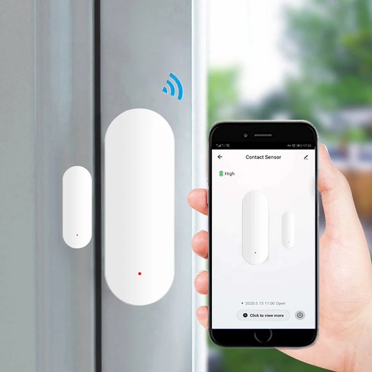 Tuya Wifi Anti-Theft Automatic Wireless Smart Door Sensor Home Security Alarm Systems Zigbee Window Door Sensor Alarm System