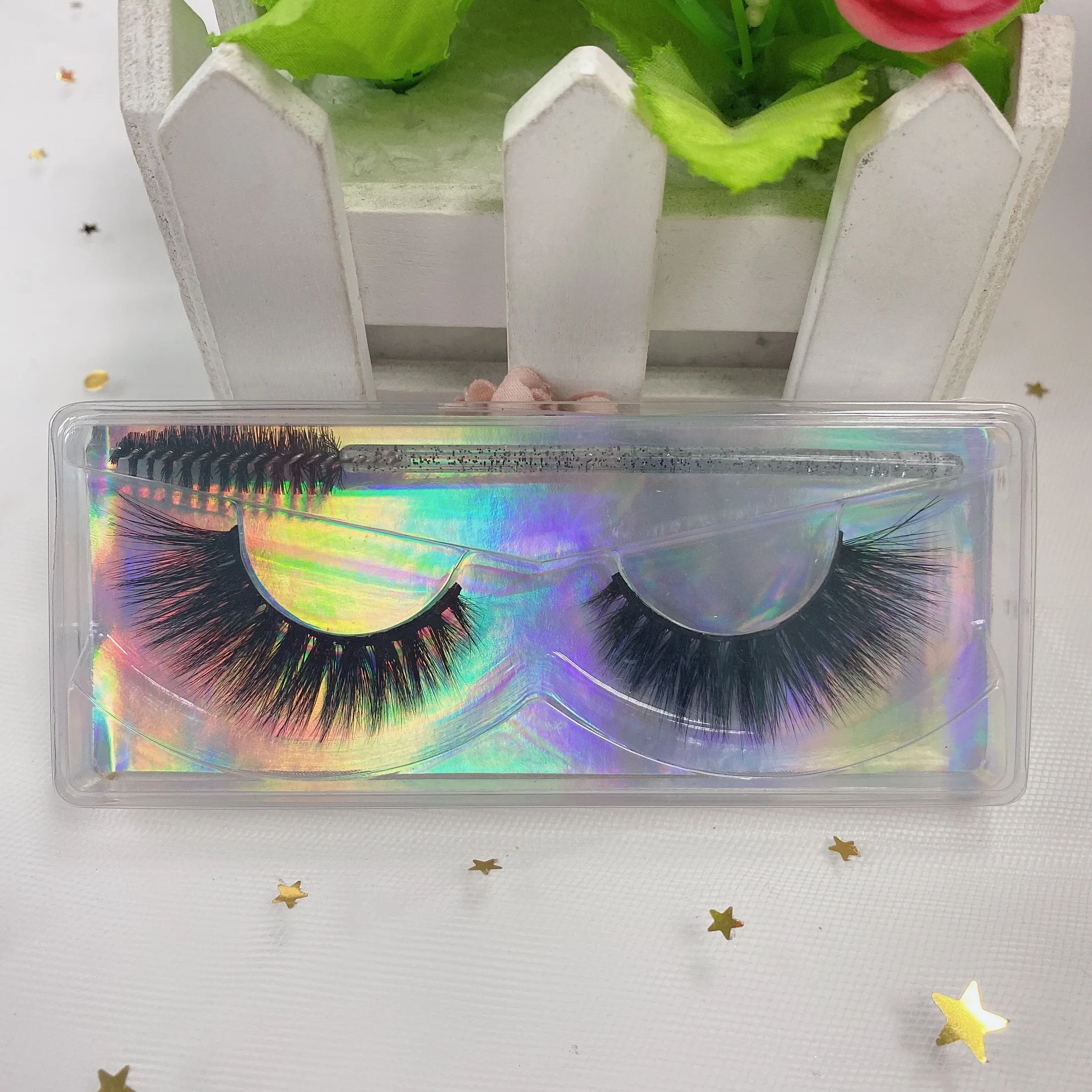 

Muting Wholesale Hand Made Own Brand Super Soft False Eyelash Premium Quality Natural Mink Eye Lashes, Natural black