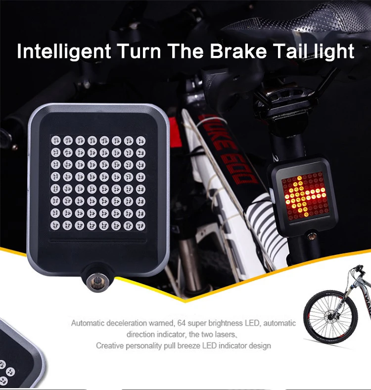 bicycle brake light and indicators