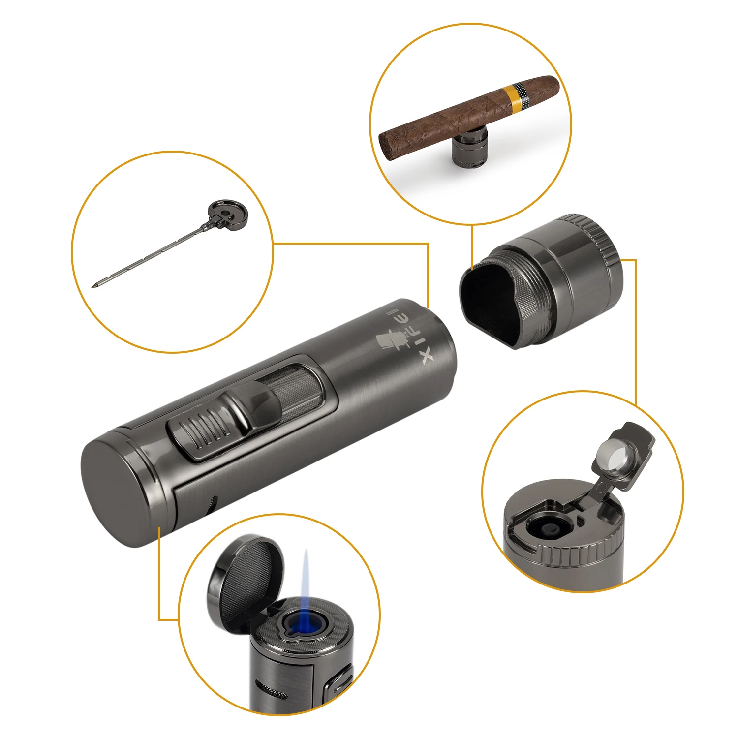 

Wholesale Good Quality Custom Luxury Metal Cigar Lighter
