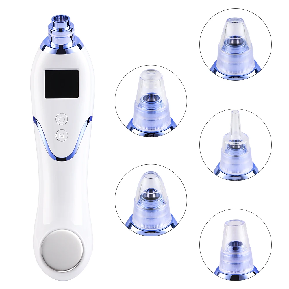 

Skin Care Rechargeable Electric Blackhead Remover Vacuum USB Mini Black Head Five Suction Pore Vacuum Cleaner Tool