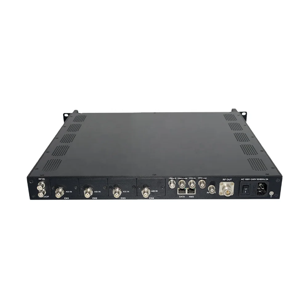 

EN302 755 standard DVB-T2 rf modulator uhf vhf feeds to DVB-T2 STB