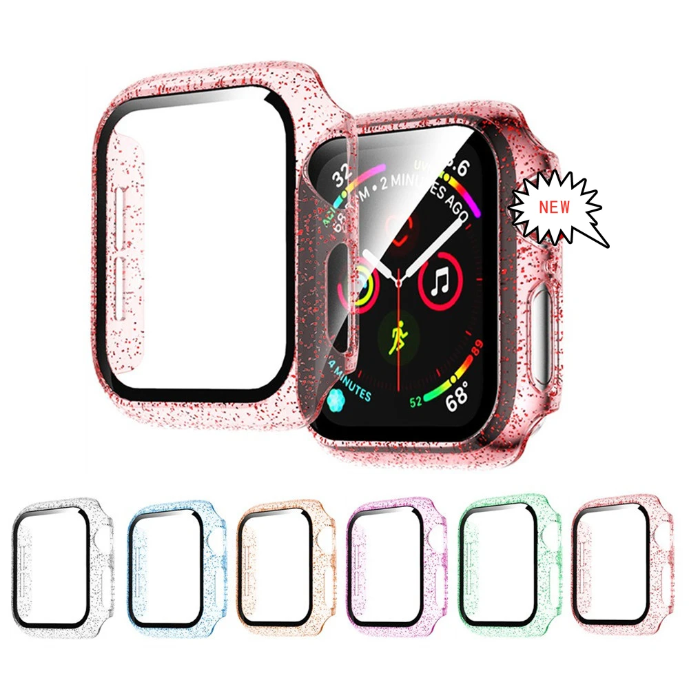 

Clear Crystal Screen Protective Case Full Coverage Film For Apple iWatch Series 6 SE 5 4 3 2 1 40MM 44MM 38MM 42M T500 W26 FT50, Picture