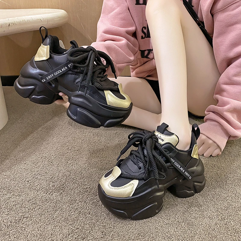 

Spring Women Casual Shoes Platform Sneakers women shoes Comfortable Outdoor Solid Heightening Footwear Chaussures Femme 2022