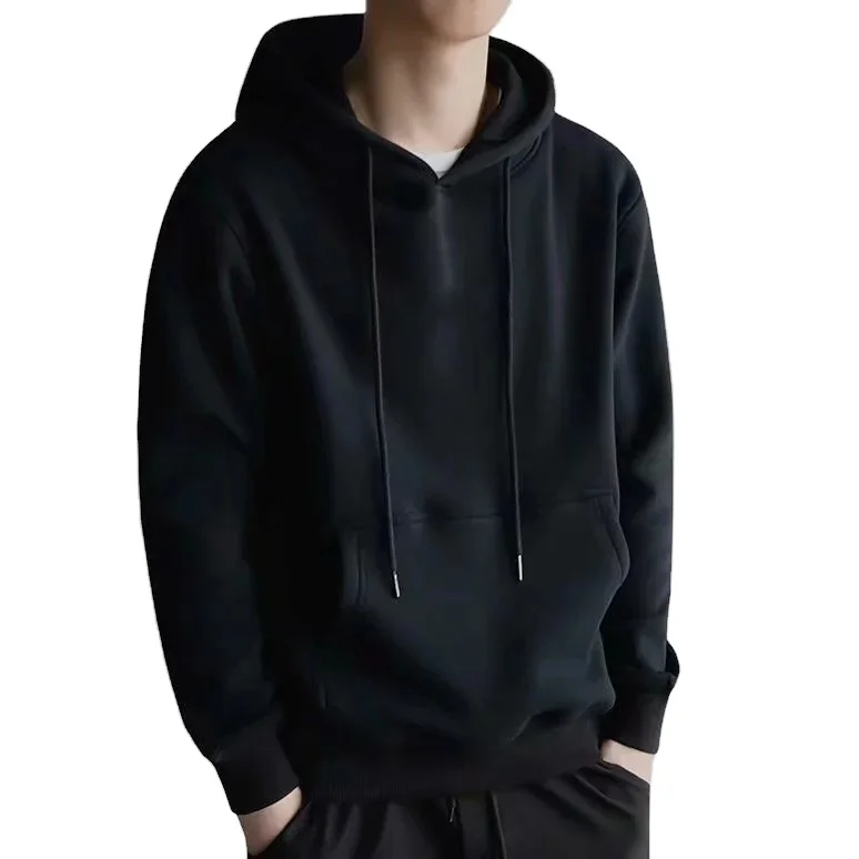

New Product Ideas 2021 Men Autumn Winter Hooded Street Long Sleeve loose Solid Color Hooded Casual Tops White Men's Hoodies, Customized color