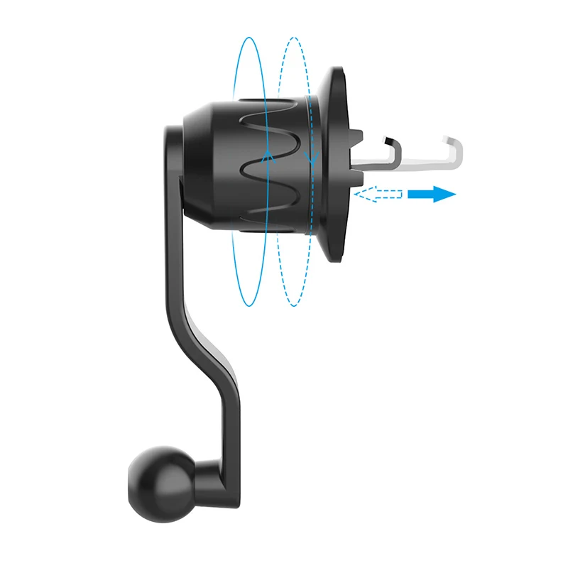 

360 Degree Rotate Arm Vehicle Phone Holder, Black