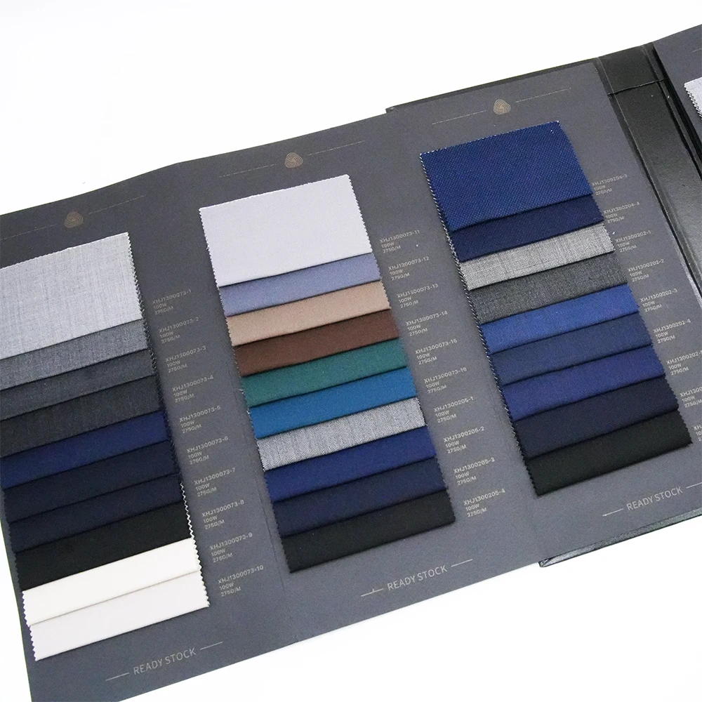 Newest Premium 100% Merino Wool Worsted Suiting Fabrics Italian Style for Men's Suit RTS