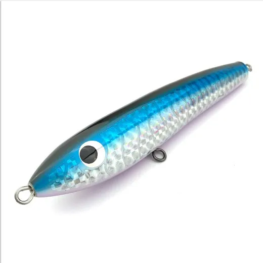 

WEIHAI WHOLESALE 90g Big Game Tuna GT Fishing Lures Sea Timber Wood Fishing Lure sea fishing,pencil bait, 6 colors