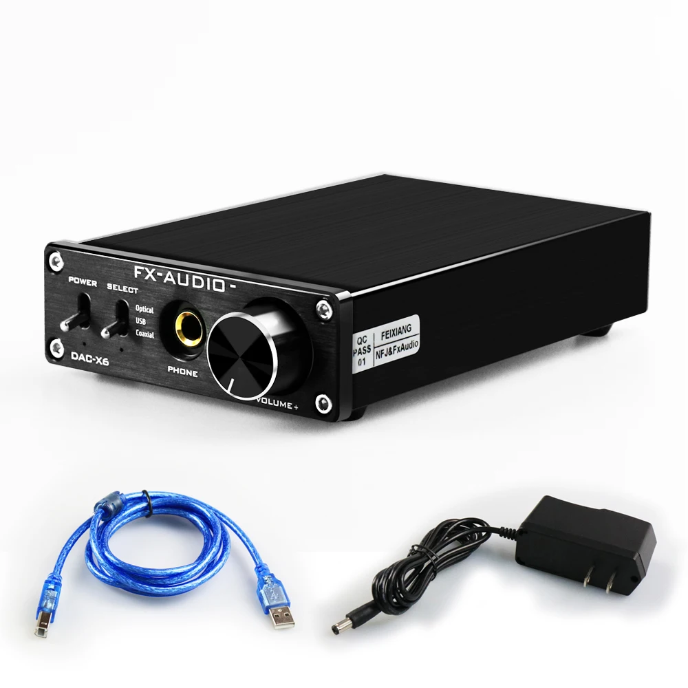 

FX AUDIO Digital to Analog Audio Converter 192kHz DAC Converter with Digital PC-USB Coaxial Optical Input Headphpne amplifier