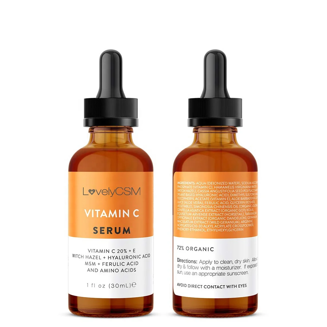

Wholesale Customize Moisture Lightening Anti-aging Wrinkles Skincare Serum Vitamin C Hyaluronic Acid Antioxidant Private Label
