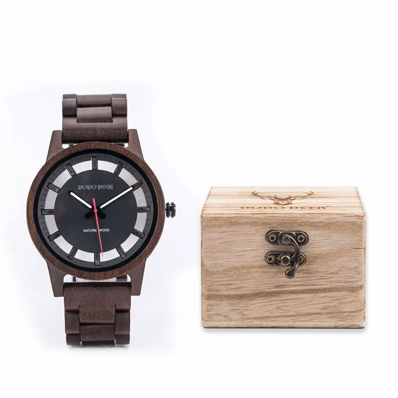 

handmade eco-friendly natural wood watch with japan movt quartz watch best selling products
