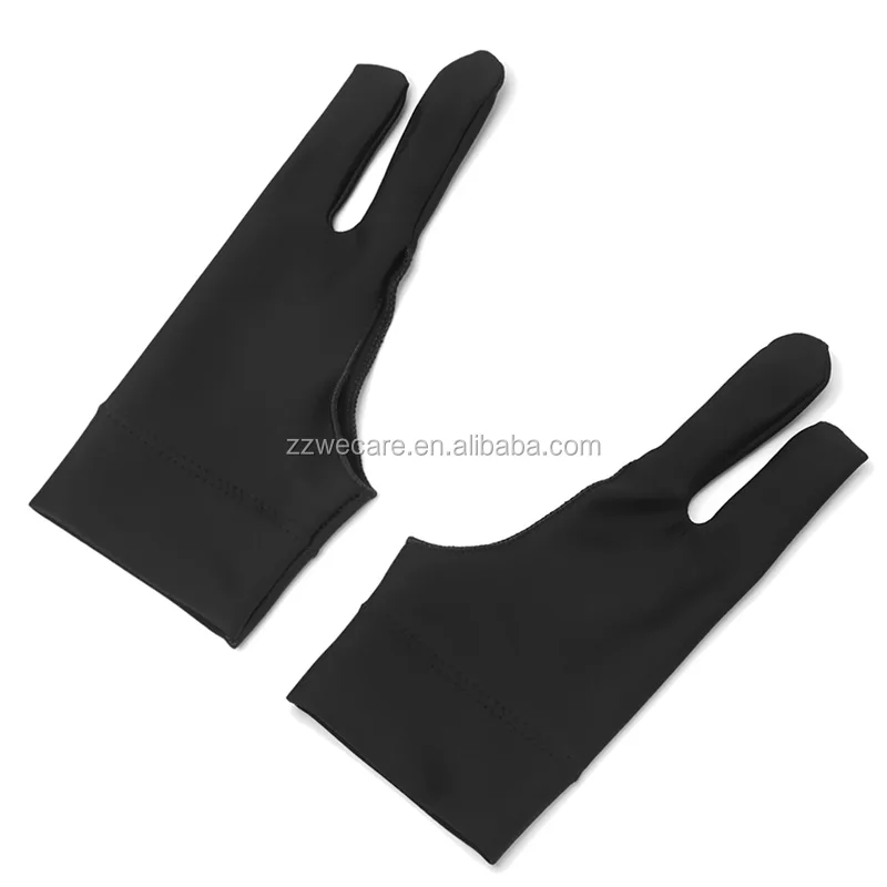 Two Finger Anti-Fouling Artist Glove Drawing Pen Graphic Tablet Elastic  Fabric