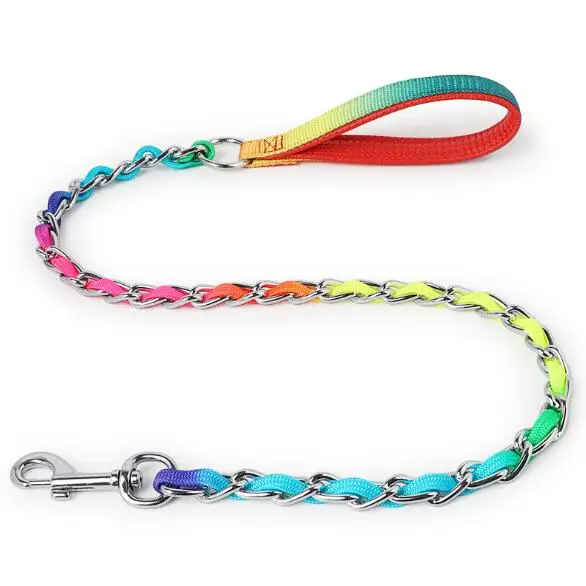 

New Fashion Colorful Colorful Nylon Pet Rope Leash Durable Dog Chian