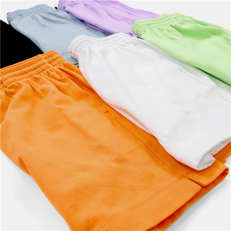

Macaron Color Men Athletic Running 100% Cotton Summer Shorts For Men