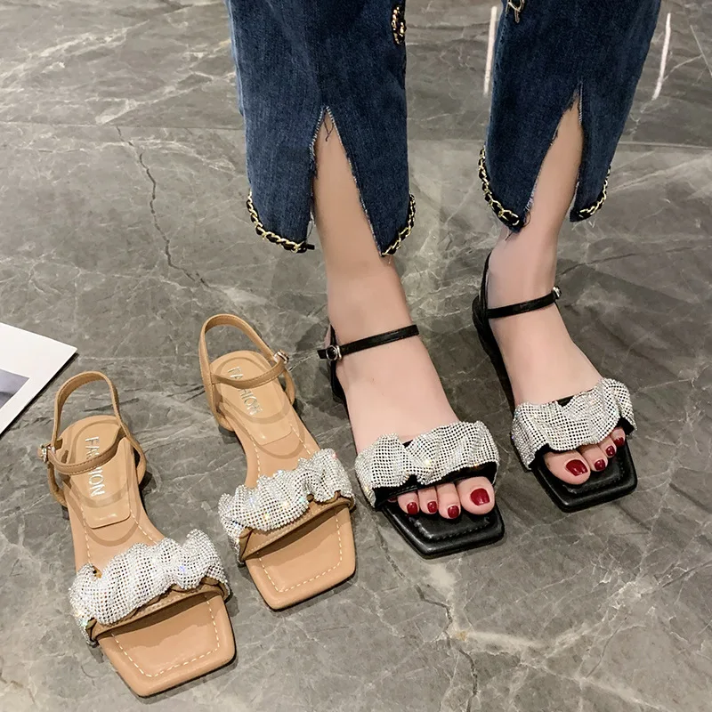 

Fashion 2022 Summer Shoes Women Sandals Casual Flats Sandals Beach Shoes Women Sandals