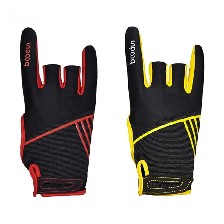 

New Hot Sale High Quality Sport Gloves Breathable Bowling Gloves Factory In China, Yellow/red