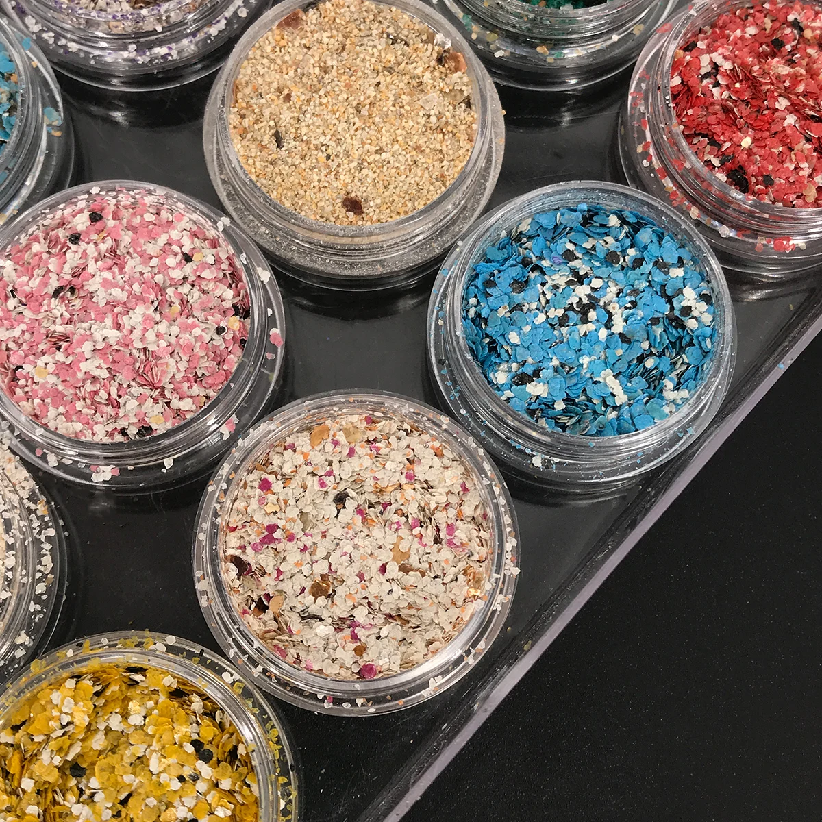 2024 New Colorful Nail Polish Flakes Glitter Bulk Chunky Sequins for Crafts