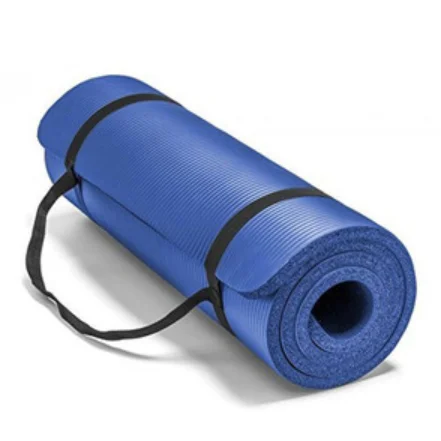 

1/2 inch extra thick high density exercise yoga matt with carrying strap, Blue,pink,purple,green