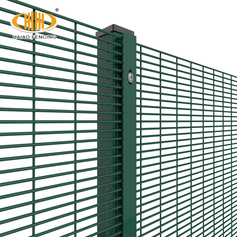 

cheap and hot sales easy installation anti climbing 358 mesh security prison fence, Green,black