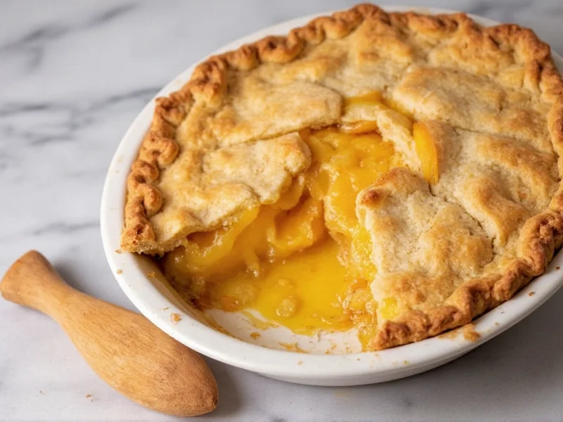 homemade peach pie
