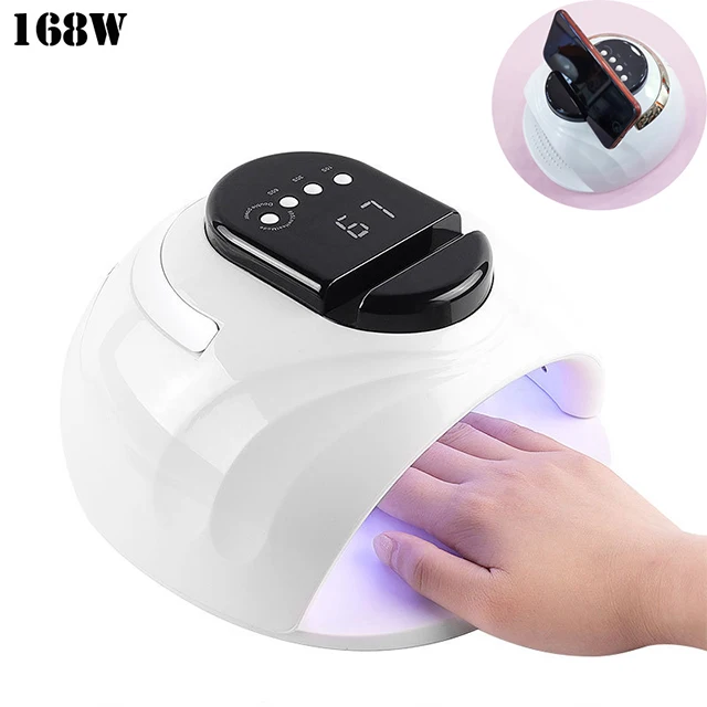 

2020 New Arrival Nail UV Lamp with Handle Nail Dryer Gel Lacquer UV Curing Light Pedicure Manicure Lamps LED Nail Lamp, White black