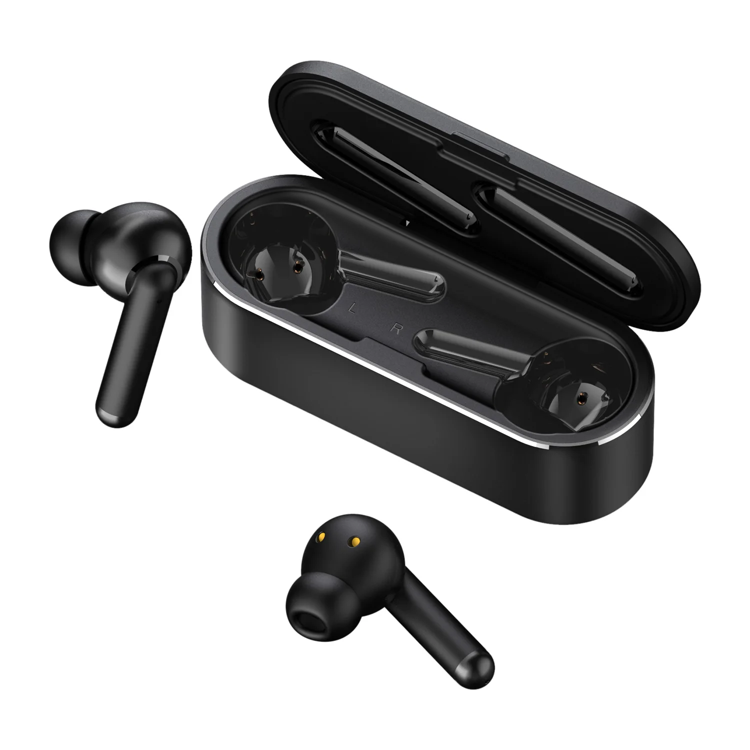 

TOP Quality black wireless earphone tws headphone headset bluetooths 5.0 touch control earbuds tws