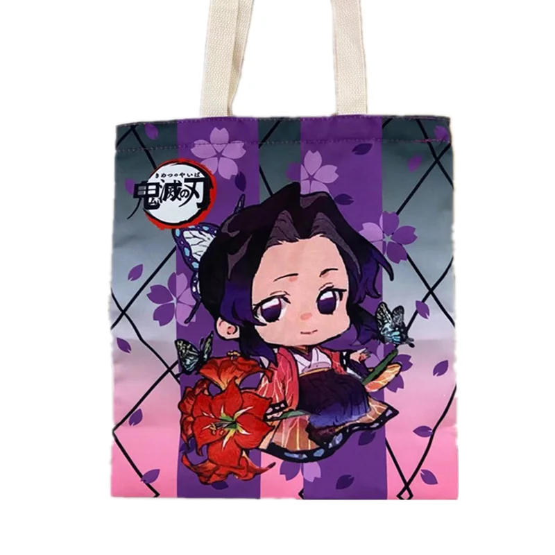 

Eco Friendly In Stock Reuse New Cartoon 3d Printing Cute Demon Slayer Ladies Shoulder Bag Woman
