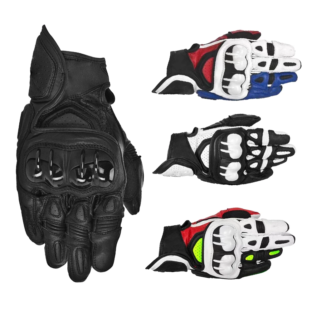 

2022 Wildmx GP PRO Leather Motorcycle Gloves Summer Breathable Touch Operation Guantes Motorcycle Fist Palm Protection Gloves