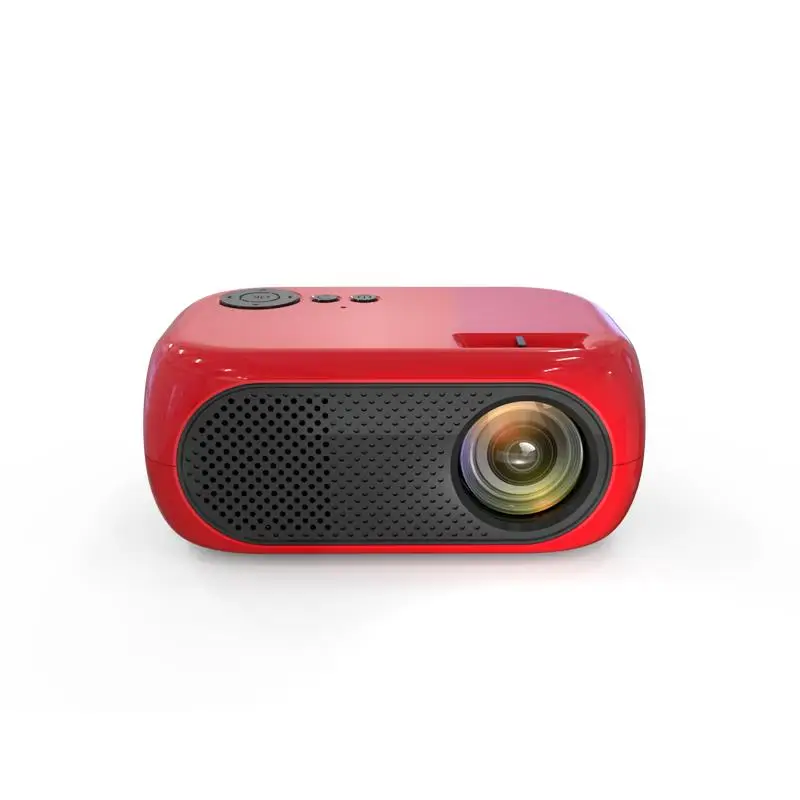 

factory supply full HD basic version mini smart portable home theater projector 1080p high lumens 4k lcd projectors, Red/black/white/yellow