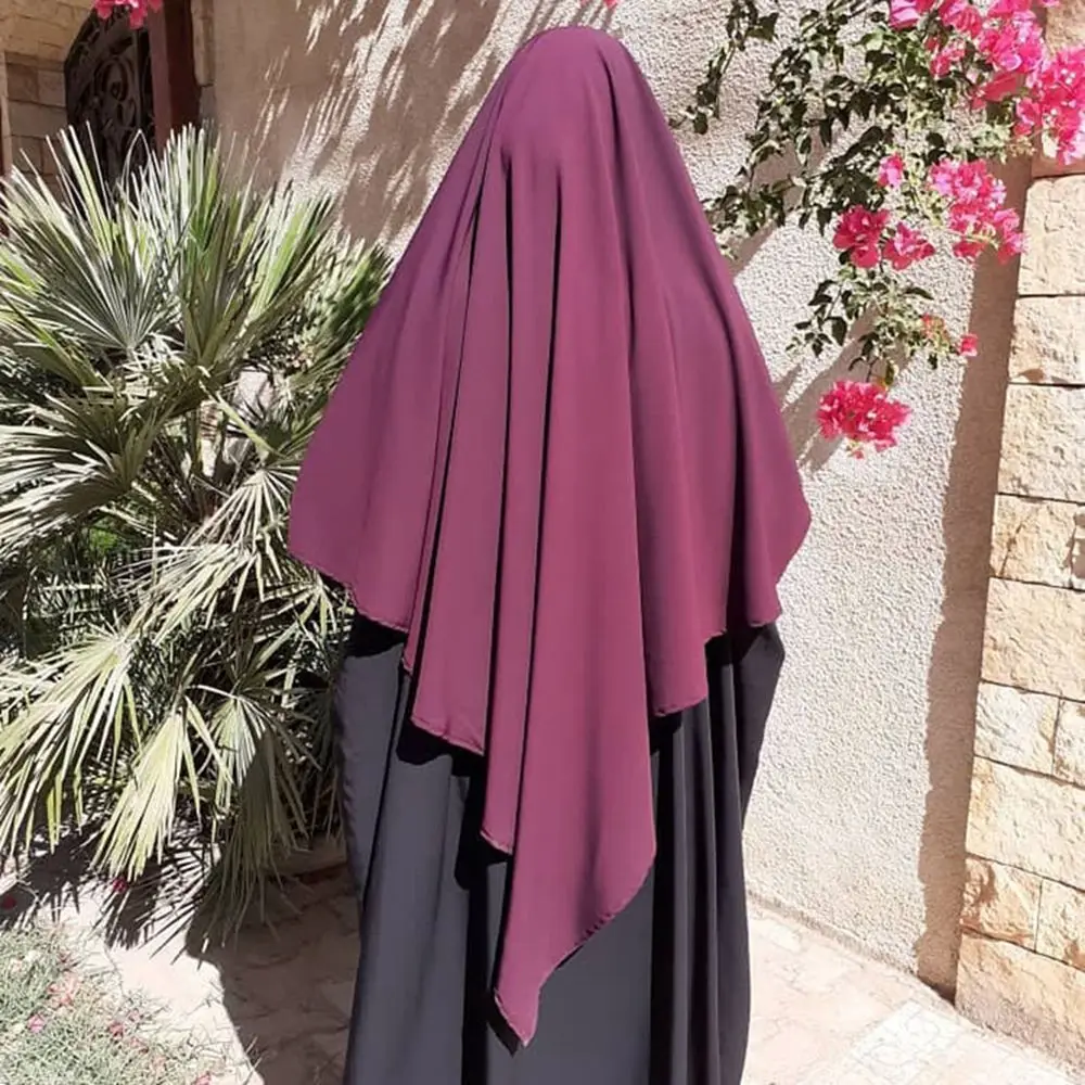

2021 Islamic Fashion Front Dots Chiffon Hijab For Muslim Women